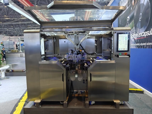 Taux de rejet de capsules ≤ 0,1% Machine à capsules molles de 6e génération avec 16 plongeurs de chaque côté